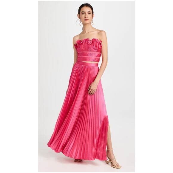 Amur Oriel Bustier Top in Dahlia Pink Fuchsia  US 2 XS NEW - Picture 8 of 10